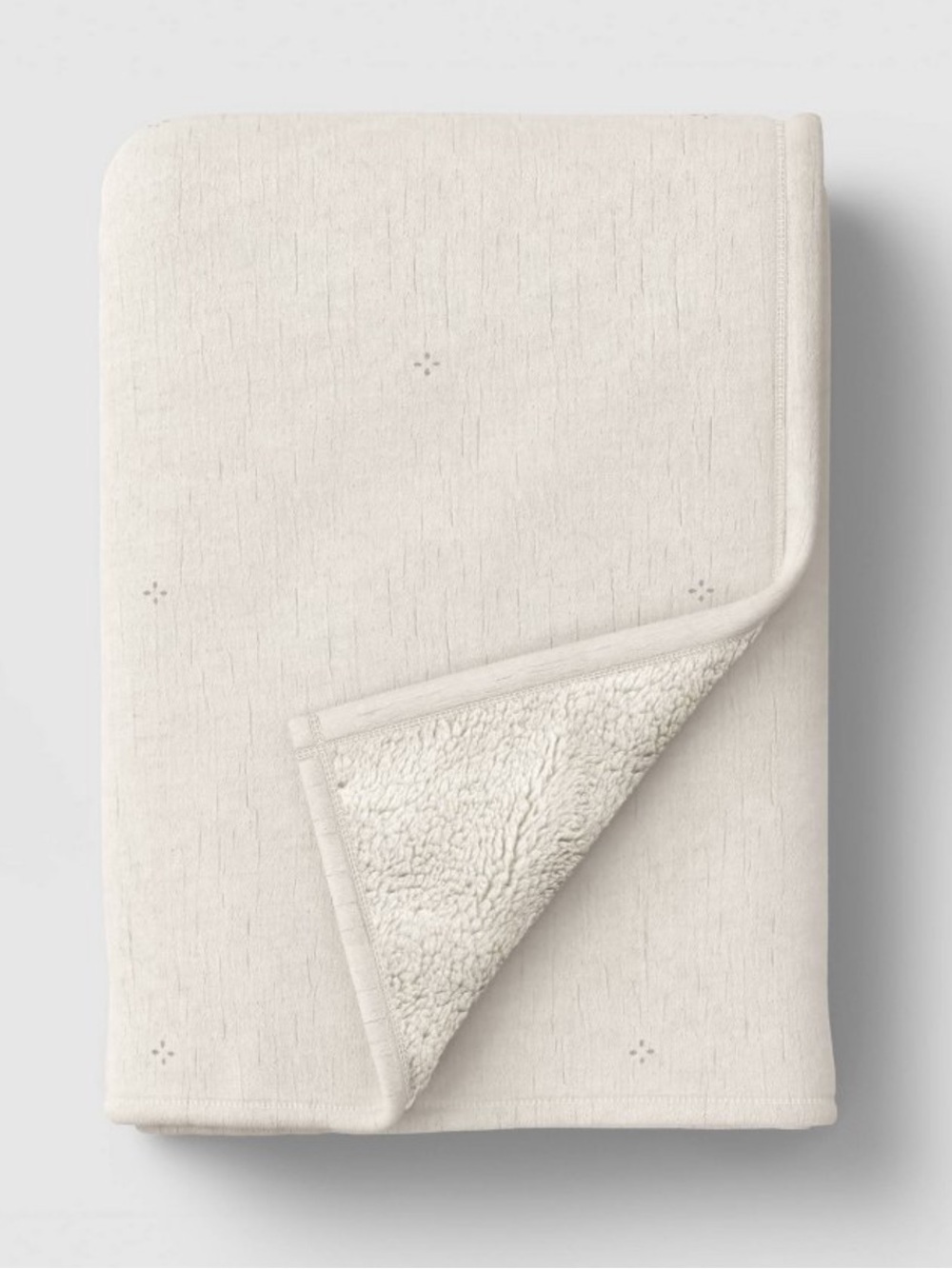 NEW Threshold Cream Gauze w/Cozy Reverse Throw Blanket